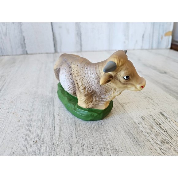 Vintage cow nativity Japan village Xmas decor large - Picture 4 of 8